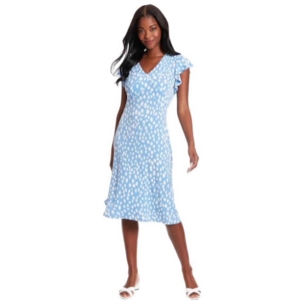 London Times Midi Summer Dress 12 NWOT